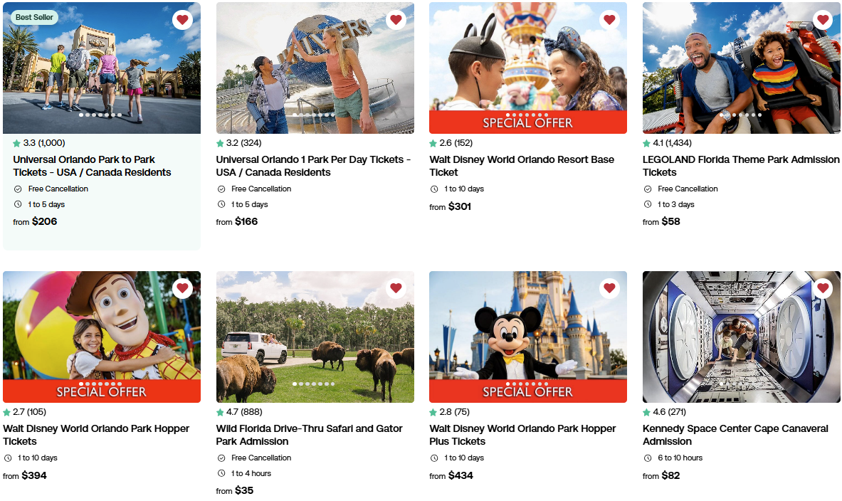 Popular Orlando Tours and Activities